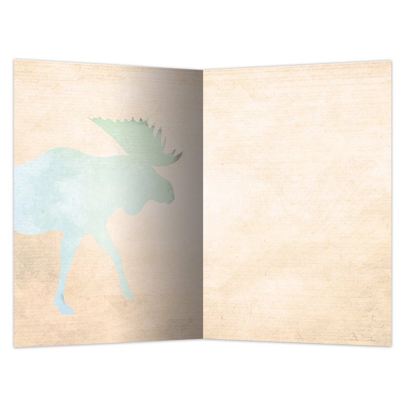 Tree-Free Greetings EcoNotes 12 Count Vibrant Moose All Occasion Notecard Set with Envelopes, 4 x 6 Inches (FS56703) - Image 2